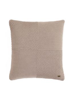 PLUCHI - Kelly Fusion Stone Cotton Knitted Decorative 18 x 18 Inches Cushion Cover