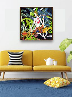 The Art House - Abstract Painting Multicolor (30X30 Inches)