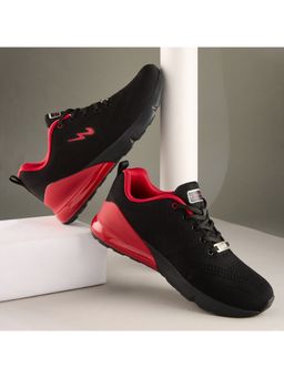 Campus - Flying Fury Black Running Shoes For Men
