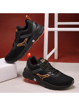 Campus - Hurricane Black Running Shoes For Men