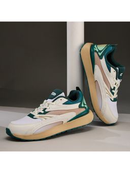 Campus - Vitality Men Off White & Brown Sneakers