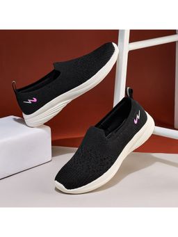Campus - Swing Women Black Walking Shoes