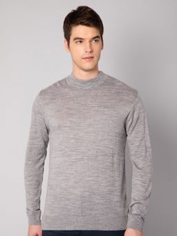 Cantabil - Men Grey Melange Sweater