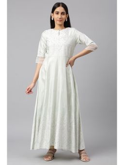 W - Green Floral Dress