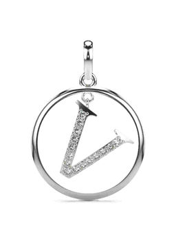 Valanova - Hallmarked 9K White Gold and Certified Lab Grown Diamond 0.19Cts Pendant