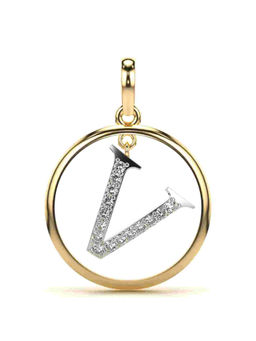 Valanova - Hallmarked 9K Yellow Gold and Certified Lab Grown Diamond 0.19Cts Pendant