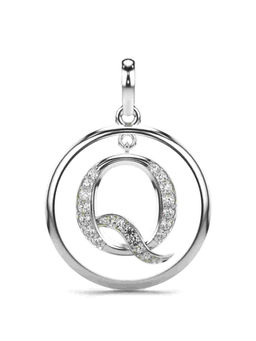 Valanova - Hallmarked 9K White Gold and Certified Lab Grown Diamond 0.21Cts Pendant