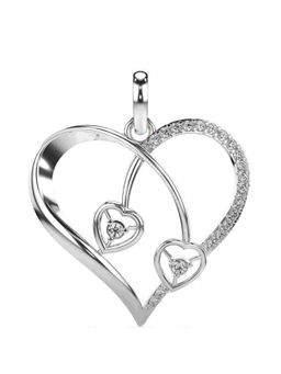 Valanova - Hallmarked 9K White Gold and Certified Lab Grown Diamond 0.18Cts Pendant
