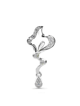 Valanova - Hallmarked 9K White Gold and Certified Lab Grown Diamond 0.12Cts Pendant