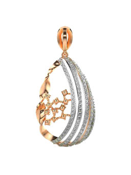 Valanova - Hallmarked 9K Rose Gold and Certified Lab Grown Diamond 0.75Cts Pendant