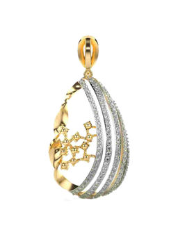Valanova - Hallmarked 9K Yellow Gold and Certified Lab Grown Diamond 0.75Cts Pendant