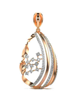 Valanova - Hallmarked 9K Rose Gold and Certified Lab Grown Diamond 0.57Cts Pendant