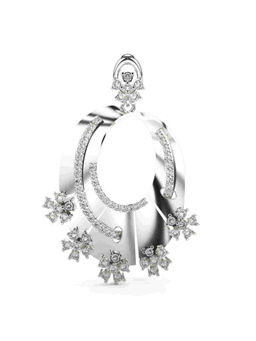 Valanova - Hallmarked 9K White Gold and Certified Lab Grown Diamond 0.61Cts Pendant
