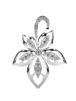 Valanova - Hallmarked 9K White Gold and Certified Lab Grown Diamond 0.37Cts Pendant