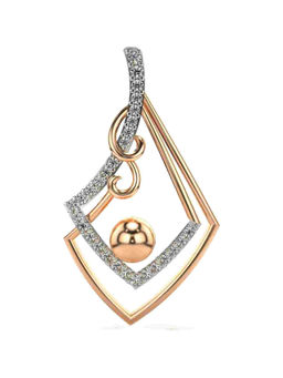 Valanova - Hallmarked 9K Rose Gold and Certified Lab Grown Diamond 0.22Cts Pendant