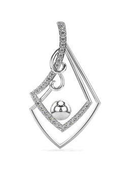 Valanova - Hallmarked 9K White Gold and Certified Lab Grown Diamond 0.22Cts Pendant