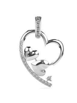 Valanova - Hallmarked 9K White Gold and Certified Lab Grown Diamond 0.22Cts Pendant