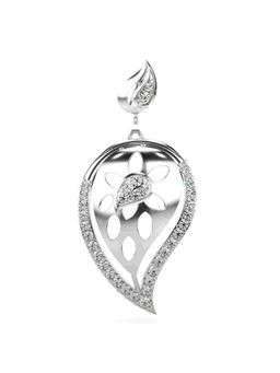 Valanova - Hallmarked 9K White Gold and Certified Lab Grown Diamond 0.24Cts Pendant