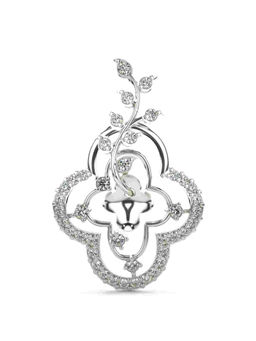 Valanova - Hallmarked 9K White Gold and Certified Lab Grown Diamond 0.43Cts Pendant