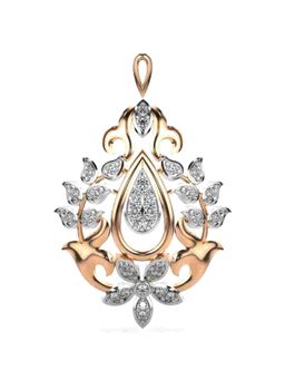 Valanova - Hallmarked 9K Rose Gold and Certified Lab Grown Diamond 0.59Cts Pendant