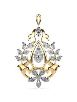 Valanova - Hallmarked 9K Yellow Gold and Certified Lab Grown Diamond 0.59Cts Pendant