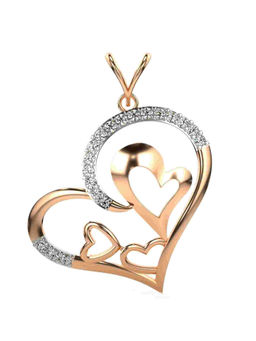 Valanova - Hallmarked 9K Rose Gold and Certified Lab Grown Diamond 0.37Cts Pendant