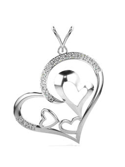 Valanova - Hallmarked 9K White Gold and Certified Lab Grown Diamond 0.37Cts Pendant