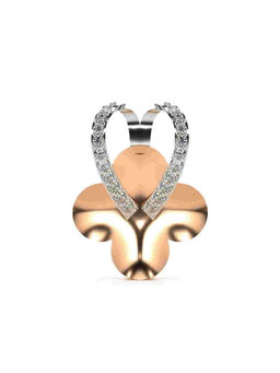 Valanova - Hallmarked 9K Rose Gold and Certified Lab Grown Diamond 0.16Cts Pendant