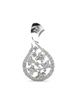 Valanova - Hallmarked 9K White Gold and Certified Lab Grown Diamond 0.30Cts Pendant