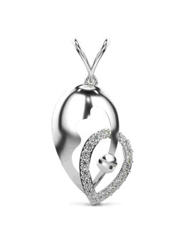 Valanova - Hallmarked 9K White Gold and Certified Lab Grown Diamond 0.20Cts Pendant