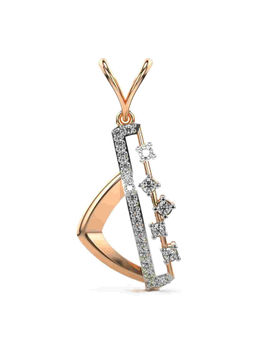 Valanova - Hallmarked 9K Rose Gold and Certified Lab Grown Diamond 0.22Cts Pendant