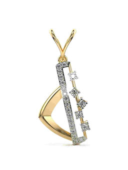 Valanova - Hallmarked 9K Yellow Gold and Certified Lab Grown Diamond 0.22Cts Pendant