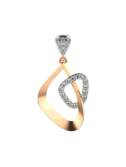 Valanova - Hallmarked 9K Rose Gold and Certified Lab Grown Diamond 0.14Cts Pendant