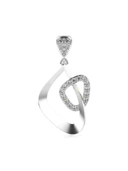 Valanova - Hallmarked 9K White Gold and Certified Lab Grown Diamond 0.14Cts Pendant