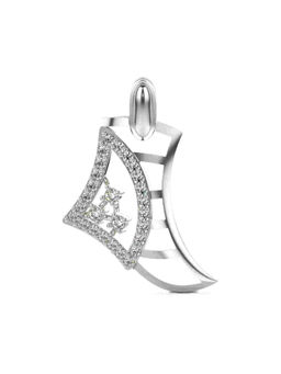 Valanova - Hallmarked 9K White Gold and Certified Lab Grown Diamond 0.21Cts Pendant