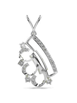 Valanova - Hallmarked 9K White Gold and Certified Lab Grown Diamond 0.23Cts Pendant