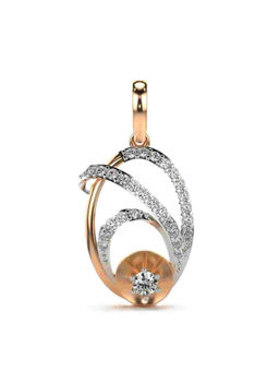 Valanova - Hallmarked 9K Rose Gold and Certified Lab Grown Diamond 0.29Cts Pendant