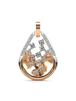 Valanova - Hallmarked 9K Rose Gold and Certified Lab Grown Diamond 0.21Cts Pendant