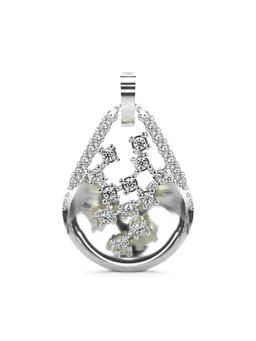 Valanova - Hallmarked 9K White Gold and Certified Lab Grown Diamond 0.21Cts Pendant