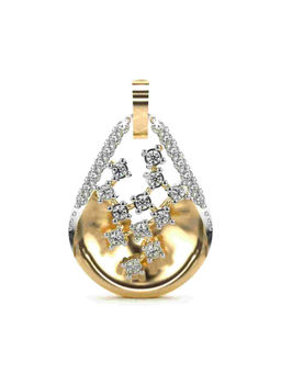 Valanova - Hallmarked 9K Yellow Gold and Certified Lab Grown Diamond 0.21Cts Pendant