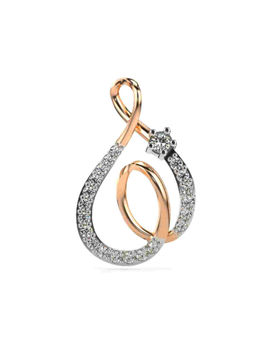 Valanova - Hallmarked 9K Rose Gold and Certified Lab Grown Diamond 0.21Cts Pendant