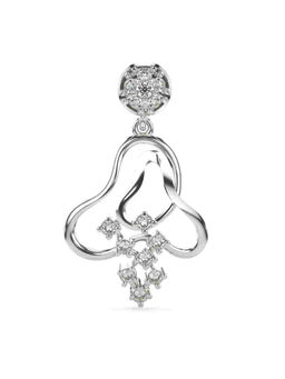 Valanova - Hallmarked 9K White Gold and Certified Lab Grown Diamond 0.15Cts Pendant