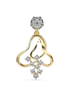 Valanova - Hallmarked 9K Yellow Gold and Certified Lab Grown Diamond 0.15Cts Pendant