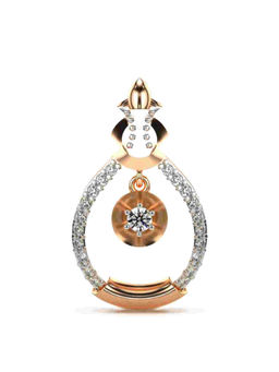 Valanova - Hallmarked 9K Rose Gold and Certified Lab Grown Diamond 0.20Cts Pendant