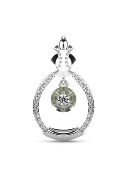 Valanova - Hallmarked 9K White Gold and Certified Lab Grown Diamond 0.20Cts Pendant