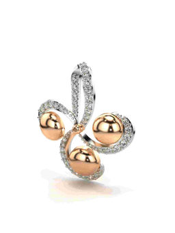 Valanova - Hallmarked 9K Rose Gold and Certified Lab Grown Diamond 0.43Cts Pendant