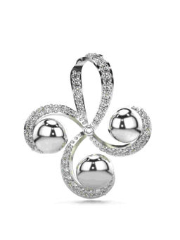Valanova - Hallmarked 9K White Gold and Certified Lab Grown Diamond 0.43Cts Pendant