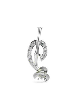Valanova - Hallmarked 9K White Gold and Certified Lab Grown Diamond 0.10Cts Pendant