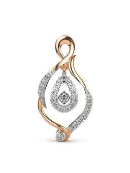 Valanova - Hallmarked 9K Rose Gold and Certified Lab Grown Diamond 0.21Cts Pendant