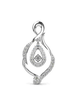 Valanova - Hallmarked 9K White Gold and Certified Lab Grown Diamond 0.21Cts Pendant